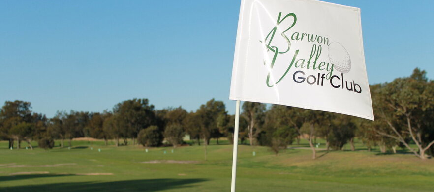 At <em>Barwon Valley Golf Club:</em>  18 holes of golf for two with a shared motorised cart and a post round beer each.