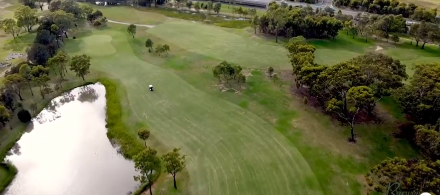 At <em>Barwon Valley Golf Club:</em>  18 holes of golf for two with a shared motorised cart and a post round beer each.