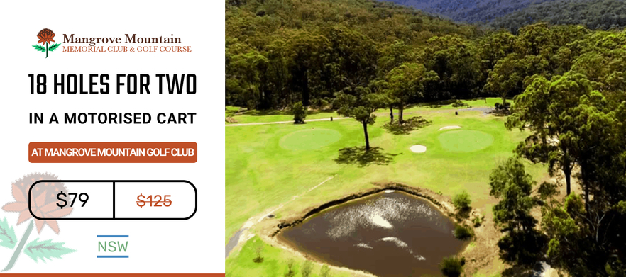 18 Holes for Two in a Cart at Mangrove Mountain Golf Club