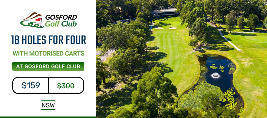 <em>One of the Central Coast's Hidden Gems!</em> Enjoy 18 Holes for Four at the <em>Beautiful Gosford Golf Club.</em> Includes Shared Motorised Carts. 