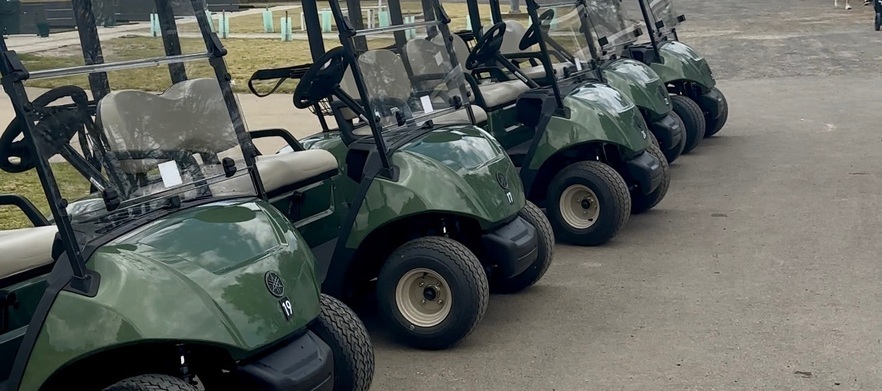 At <em>Barwon Valley Golf Club:</em>  18 holes of golf for two with a shared motorised cart and a post round beer each.