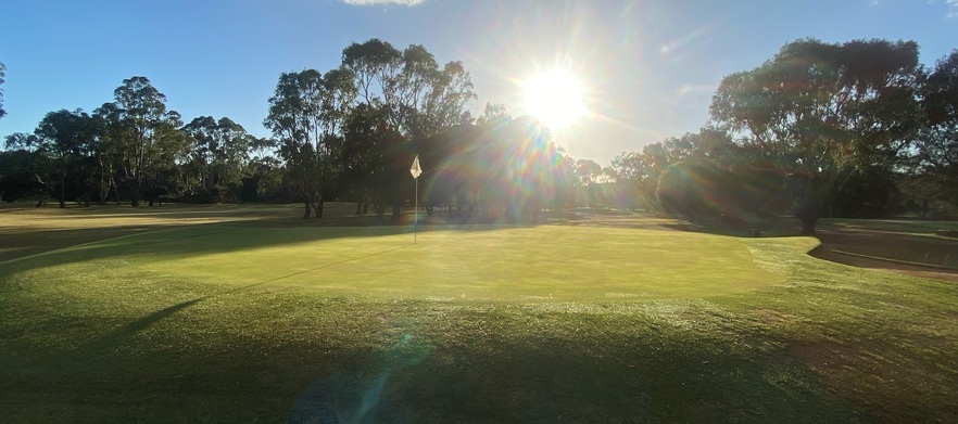 At <em>Barwon Valley Golf Club:</em>  18 holes of golf for two with a shared motorised cart and a post round beer each.