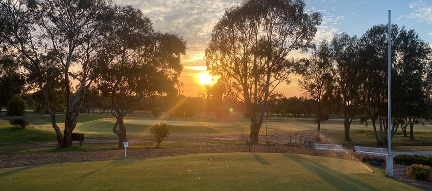 At <em>Barwon Valley Golf Club:</em>  18 holes of golf for two with a shared motorised cart and a post round beer each.