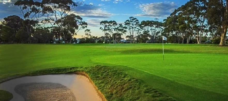 Enjoy 18 Holes for Two in a Cart at the Beautiful <em>Clifton Springs Golf Club</em> on the Bellarine Peninsula 