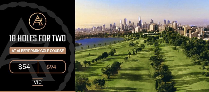 <em>Play one of the worlds best-located golf courses!</em> 18 Holes for Two at the beautiful <em>Albert Park Golf Course!</em/> 