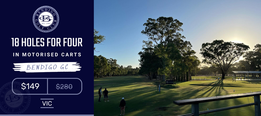 <em>Bendigo Golf Club Special!</em> 18 Holes for Four in Motorised Carts