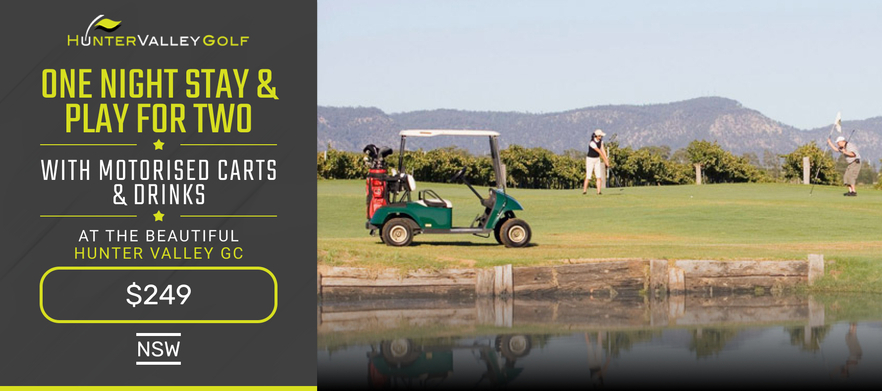<b>Winter Special! One Night Stay & Play For Two at the Beautiful Rydges Resort located right on Hunter Valley Golf Club<b>