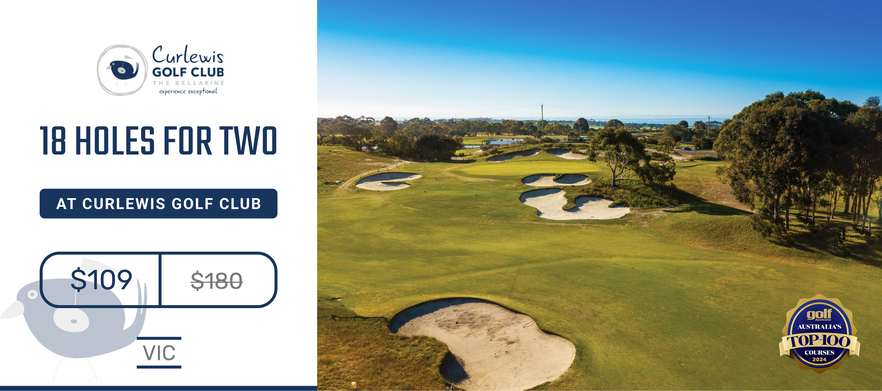 <em>One of Australia's Most Spectacular Golf Courses!</em> Enjoy 18 holes at <em>Curlewis Golf Club.</em> A Top 25 Public Access Golf Course.<em> Normally $180, Today just $109!</em>