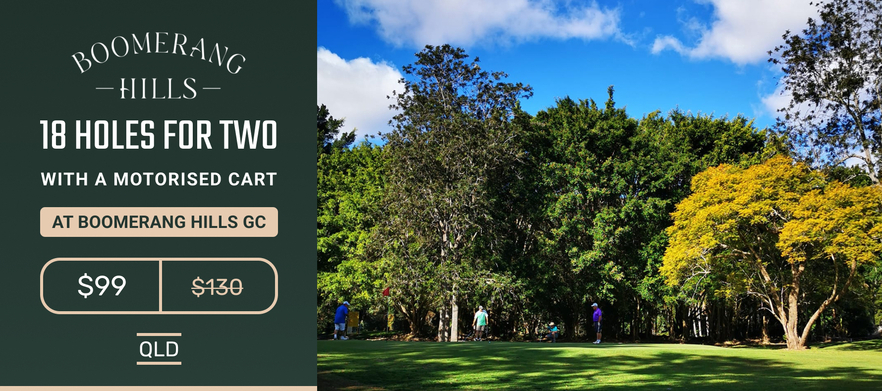 18 Holes for Two in a Motorised Cart at Boomerang Hills Golf Course!