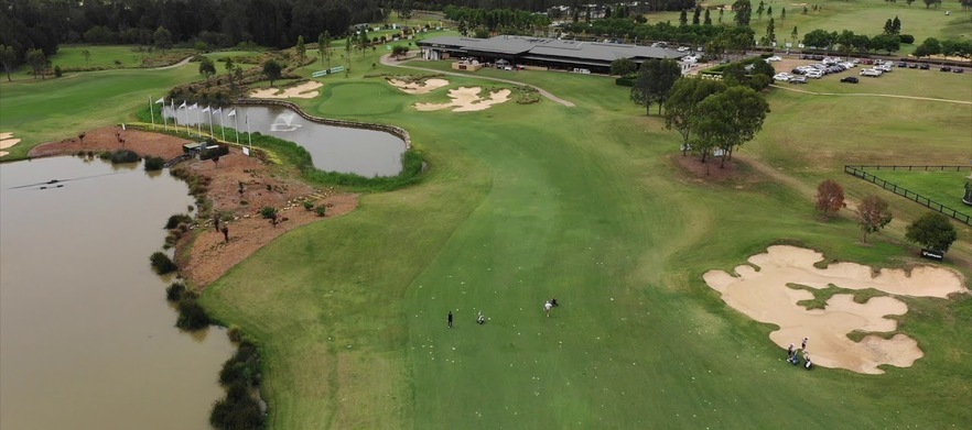 <em>Discover one of Sydney's True Gems!</em> 18 Holes for Four at the <em>Beautiful Twin Creeks Golf & Country Club.</em> Includes shared motorised carts and a drink each after your round!