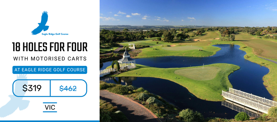 Play One of The Mornington Peninsula's True Gems! 18 Holes for 4 in Motorised Carts at the <em>Stunning Eagle Ridge Golf Course</em> 