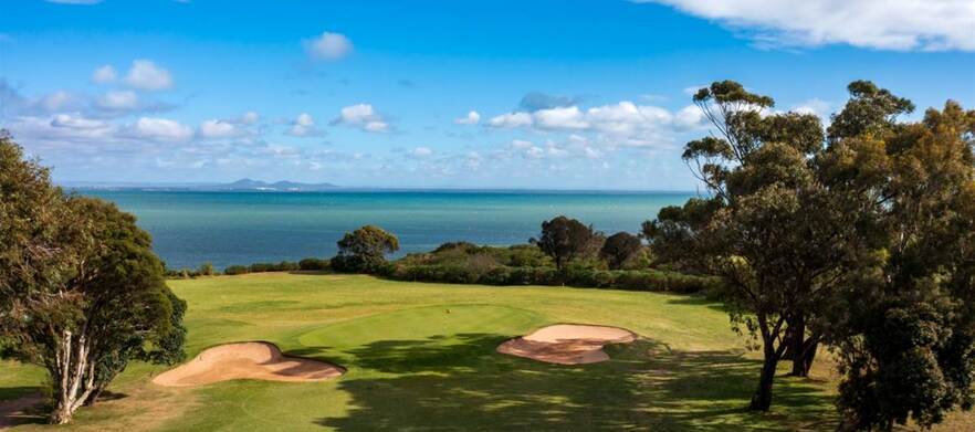 Enjoy 18 Holes for Two in a Cart at the Beautiful <em>Clifton Springs Golf Club</em> on the Bellarine Peninsula 