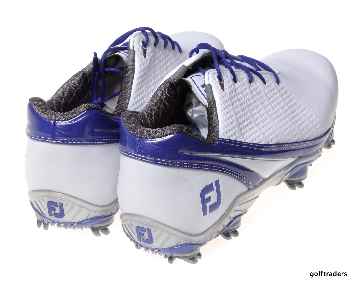 FOOTJOY DNA 2.0 MEN'S GOLF SHOES SIZE US 9W WHITE/BLUE NEW E3628
