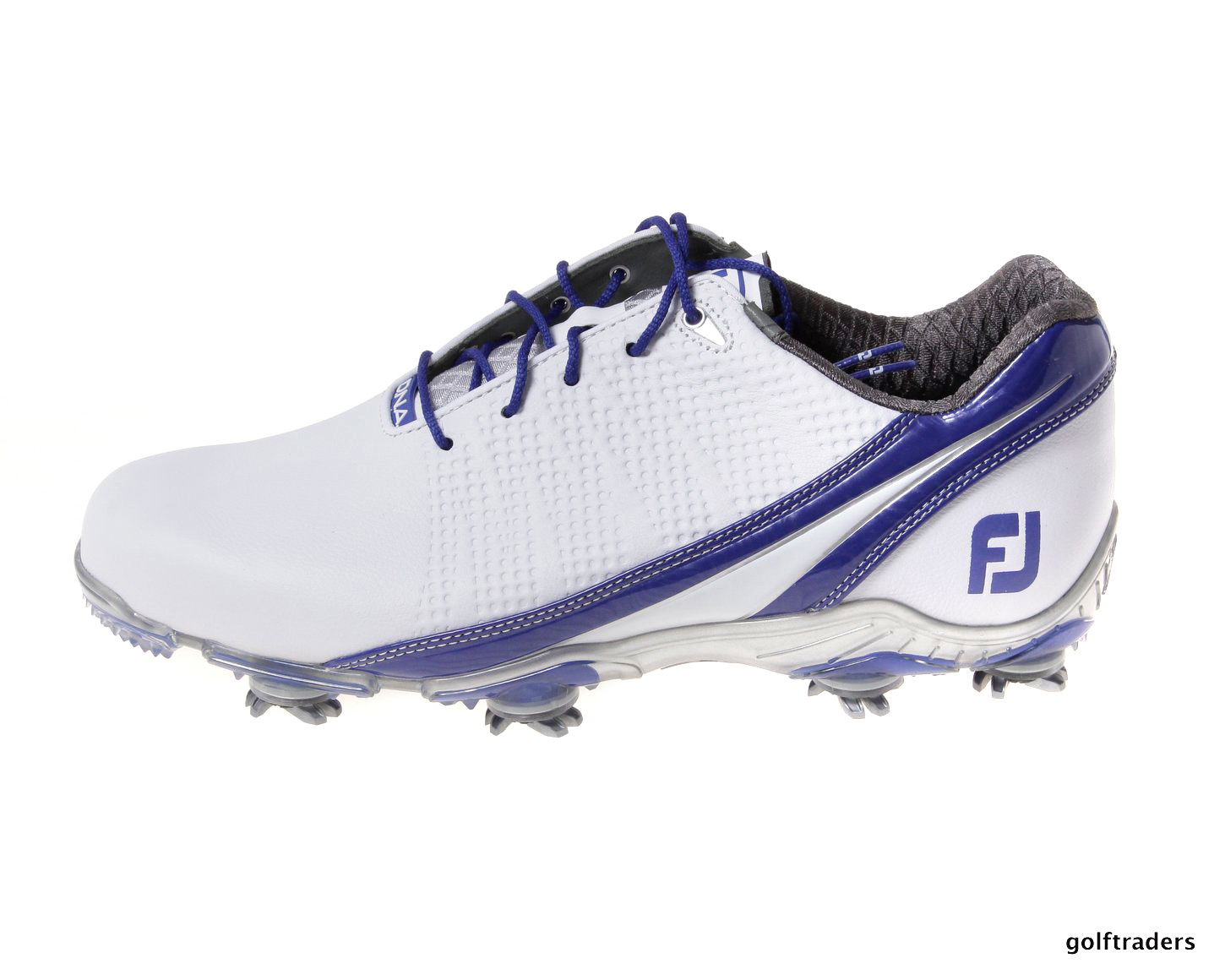 FOOTJOY DNA 2.0 MEN'S GOLF SHOES SIZE US 9W WHITE/BLUE NEW E3628