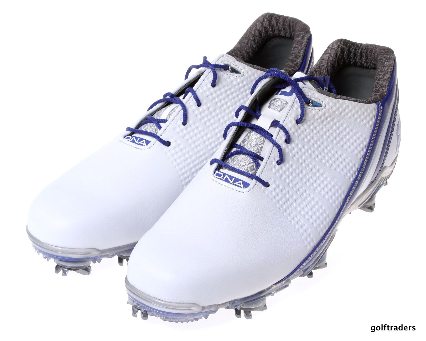 FOOTJOY DNA 2.0 MEN'S GOLF SHOES SIZE US 10.5W WHITE/BLUE NEW 