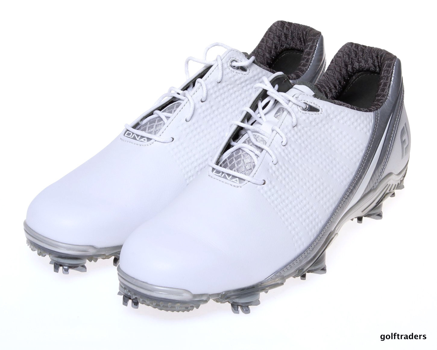 FOOTJOY DNA 2.0 MEN'S GOLF SHOES SIZE US 10M WHITE/SILVER NEW 