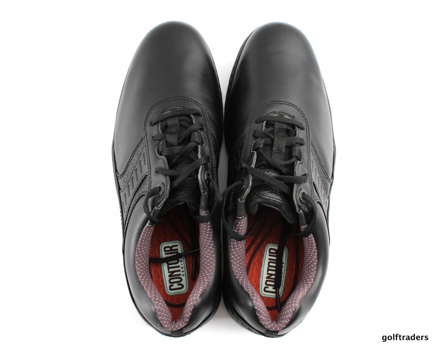 FOOTJOY CONTOUR MEN'S GOLF SHOES 54018 BLACK SIZE 9.5W US NEW E3938