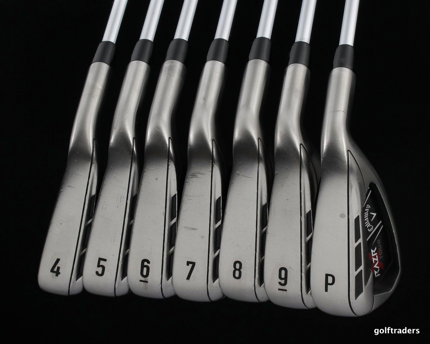 CALLAWAY RAZR X TOUR IRONS 4PW STEEL DG S300 STIFF +NEW GRIPS (+0.5