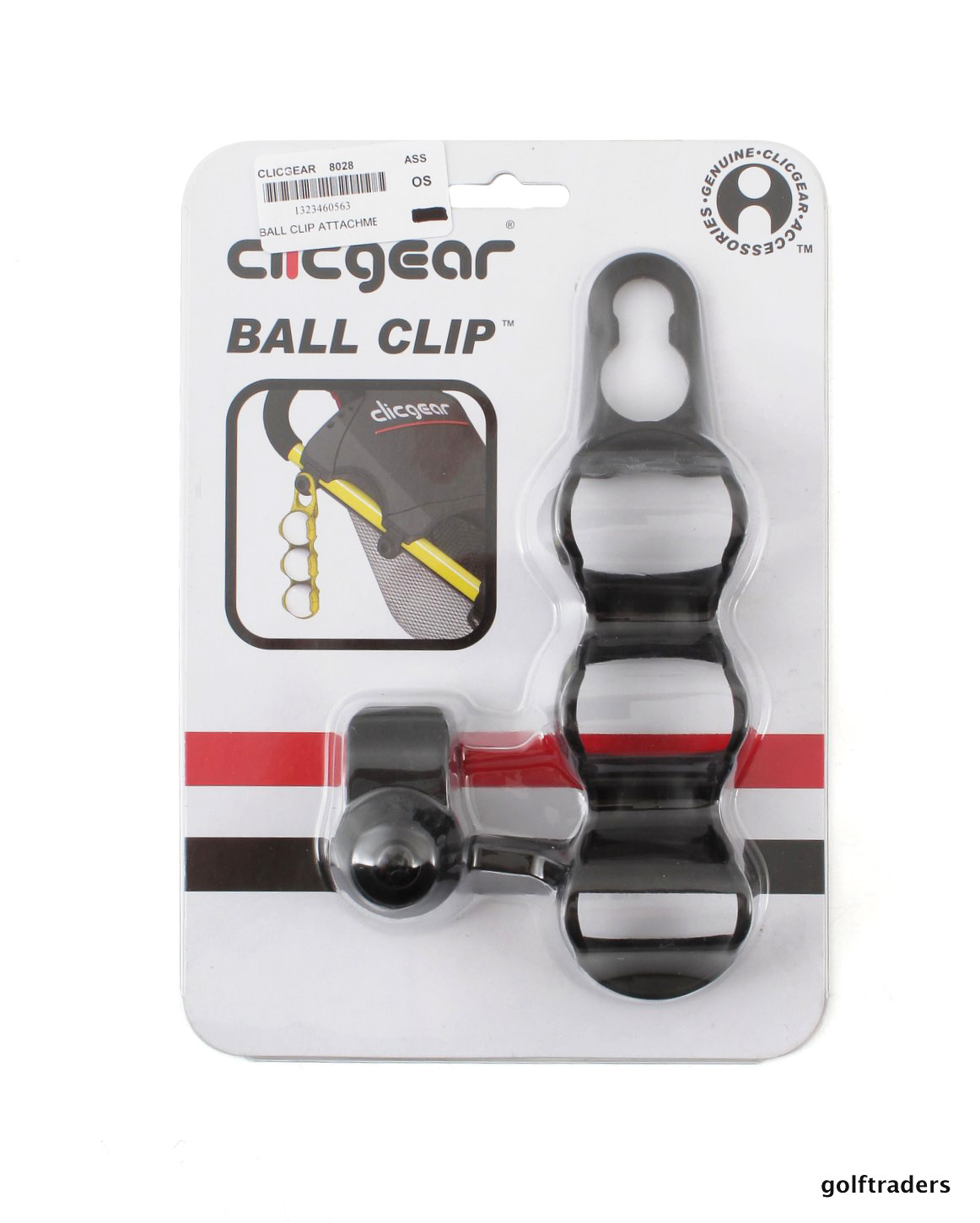 CLICGEAR BALL CLIP GOLF BALL HOLDER CLIP IN & CLIP ON WITH CART TAB