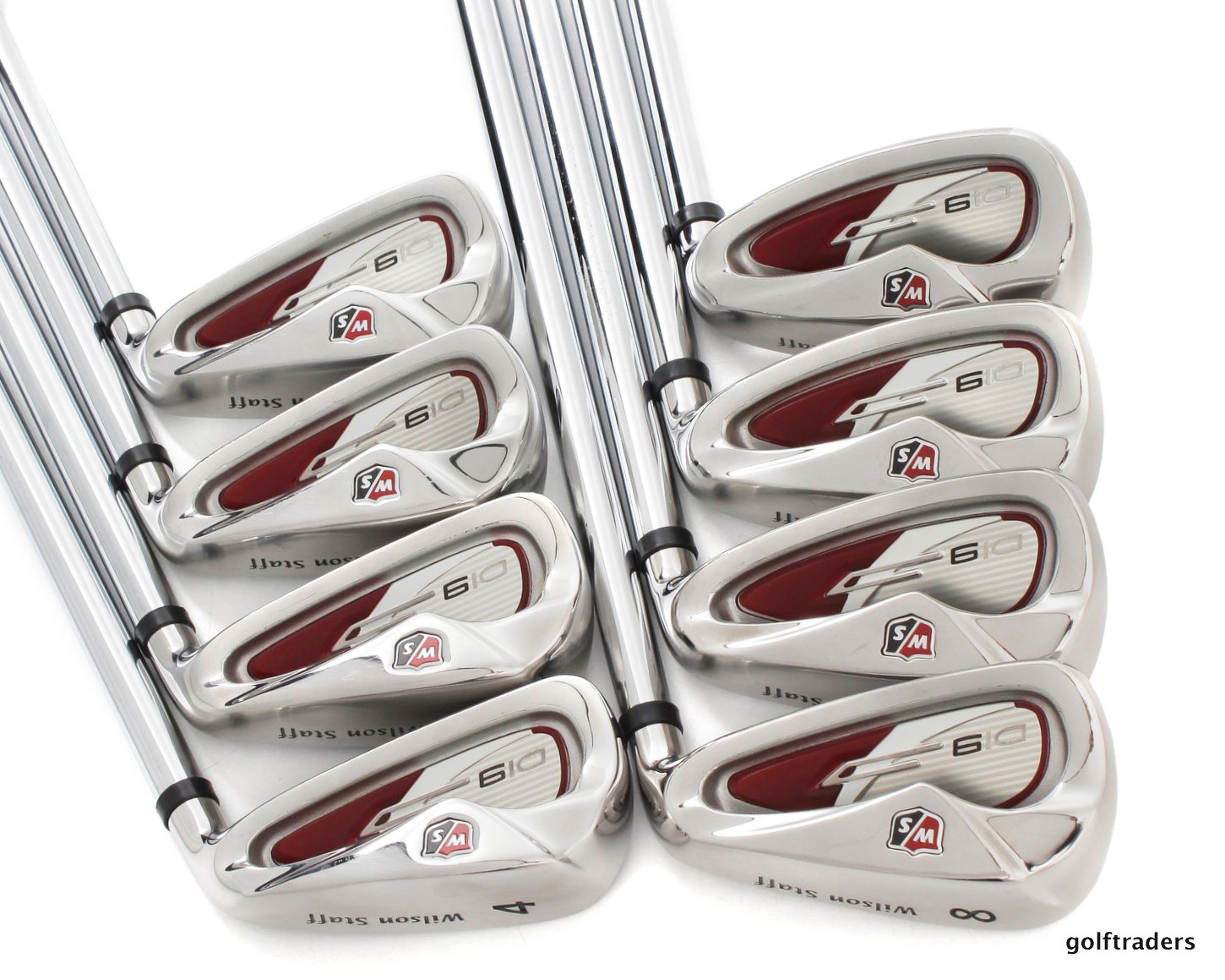 WILSON STAFF DI9 IRONS 4PW & SW STEEL UNIFLEX (+0.5") E4145 just 345.00