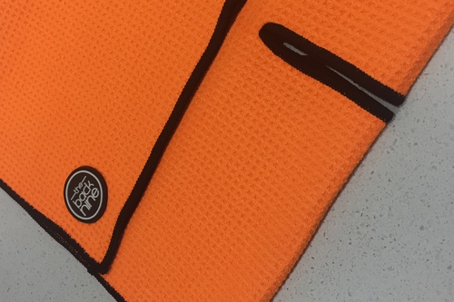 Aqua_Pro_Waffle_Weave_Caddy_Towel_Centre_Slit_Orange_Black.JPG