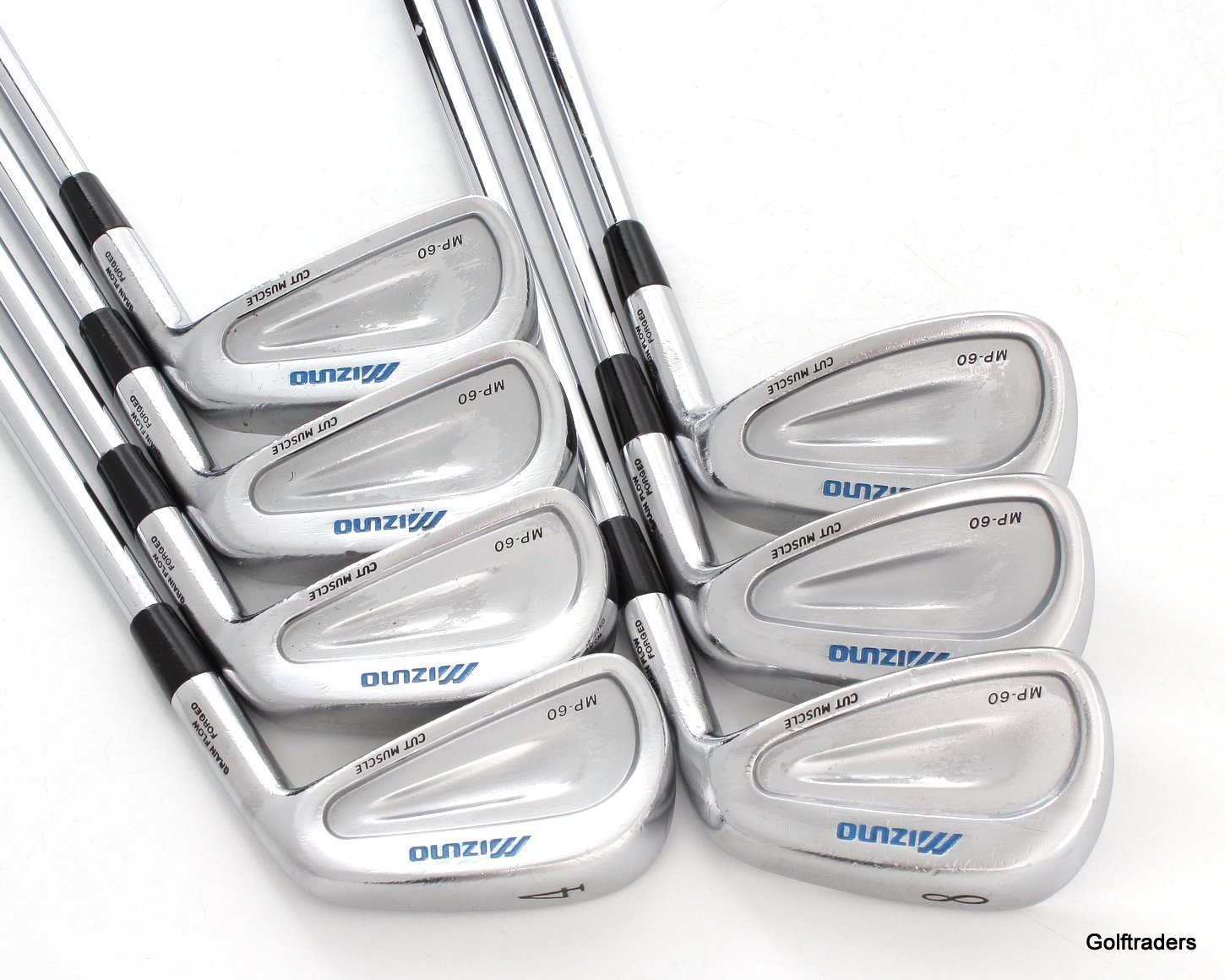 MIZUNO MP60 IRONS 4PW STEEL DYNAMIC GOLD S300 STIFF FLEX 