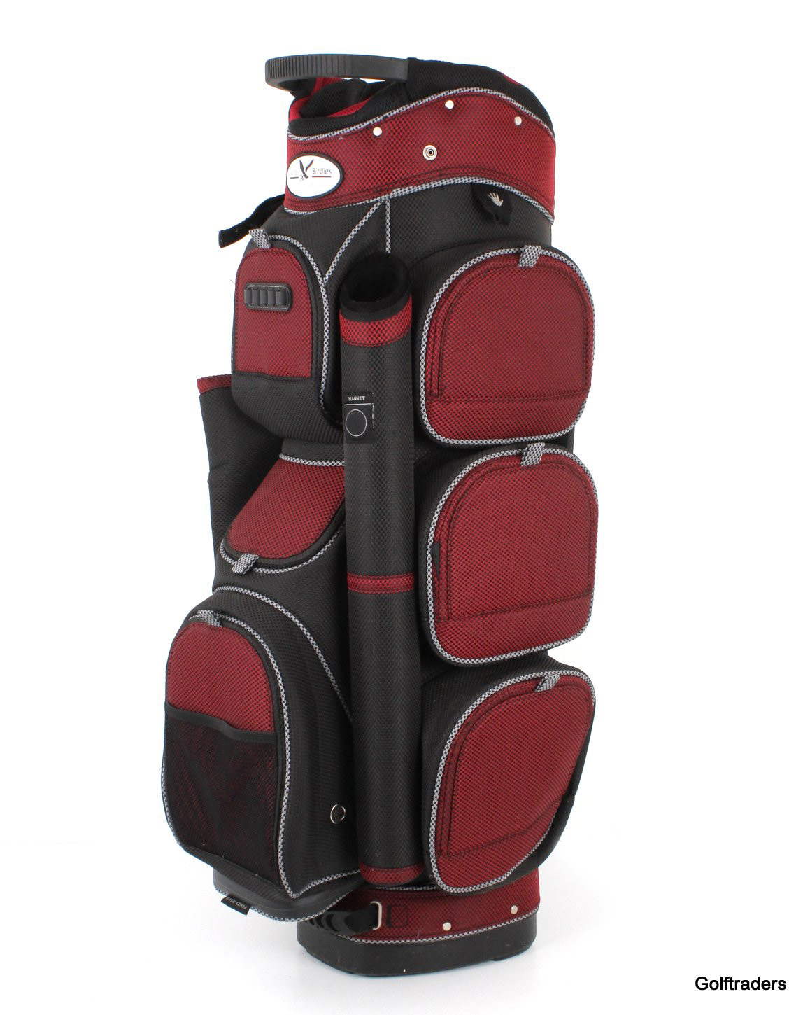 EAGLES & BIRDIES PRO 2018 GOLF CART BAG RED / BLACK USED 