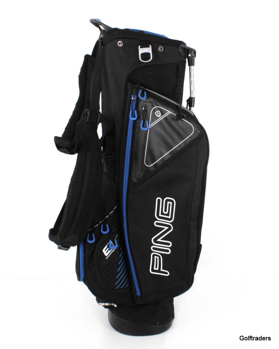 PING E2 HOOFER GOLF STAND BAG BLACK / NAVY USED E6551 just 150.00