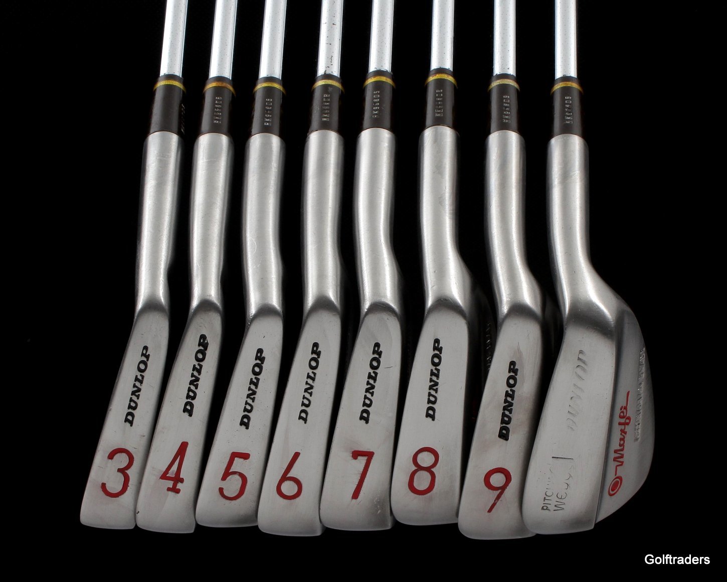 DUNLOP MAXFLI AUSTRALIAN BLADE IRONS 3PW STEEL S300 STIFF FLEX (+0.5