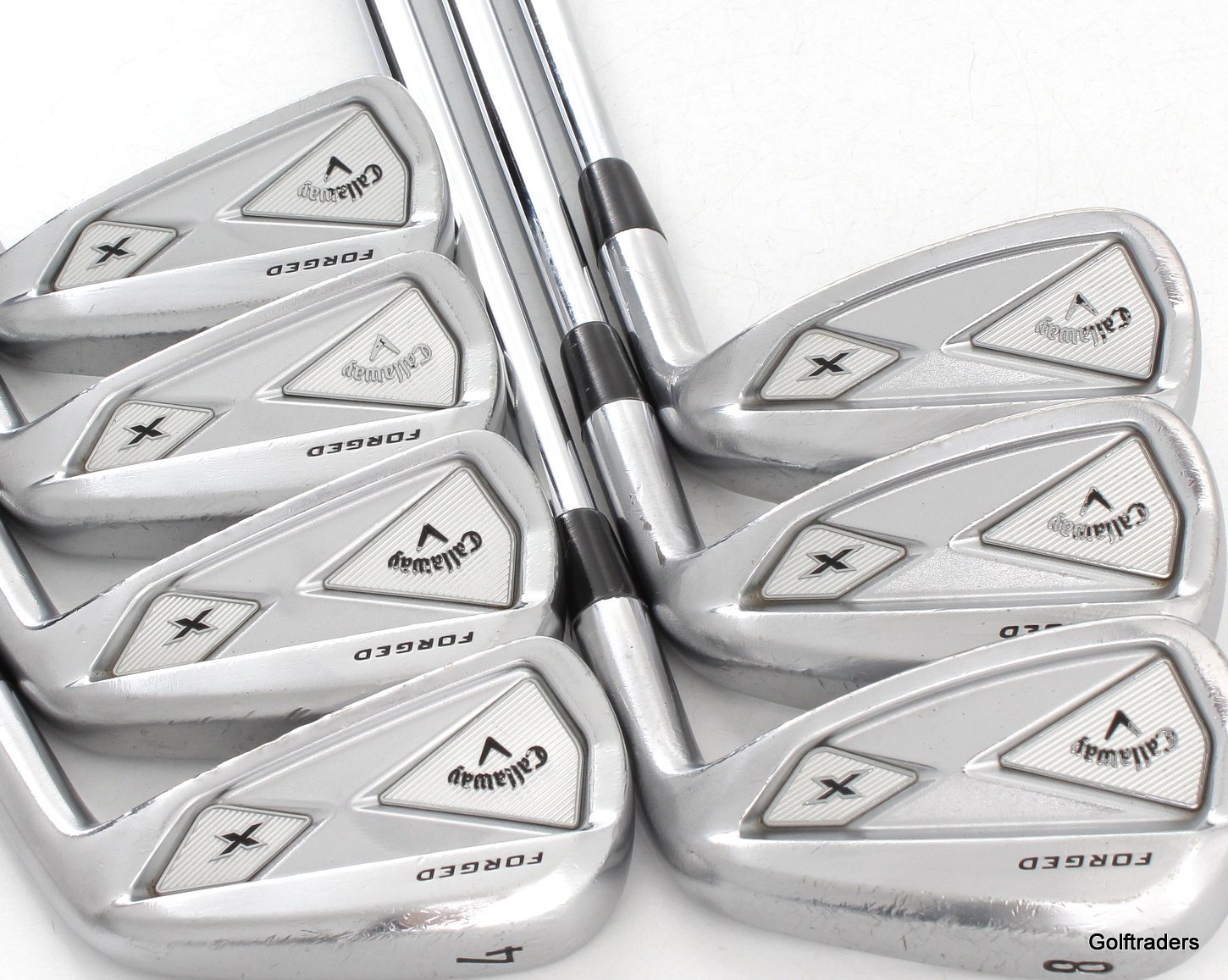 CALLAWAY X IRONS 4PW STEEL DYNAMIC GOLD 105 S300 STIFF FLEX 